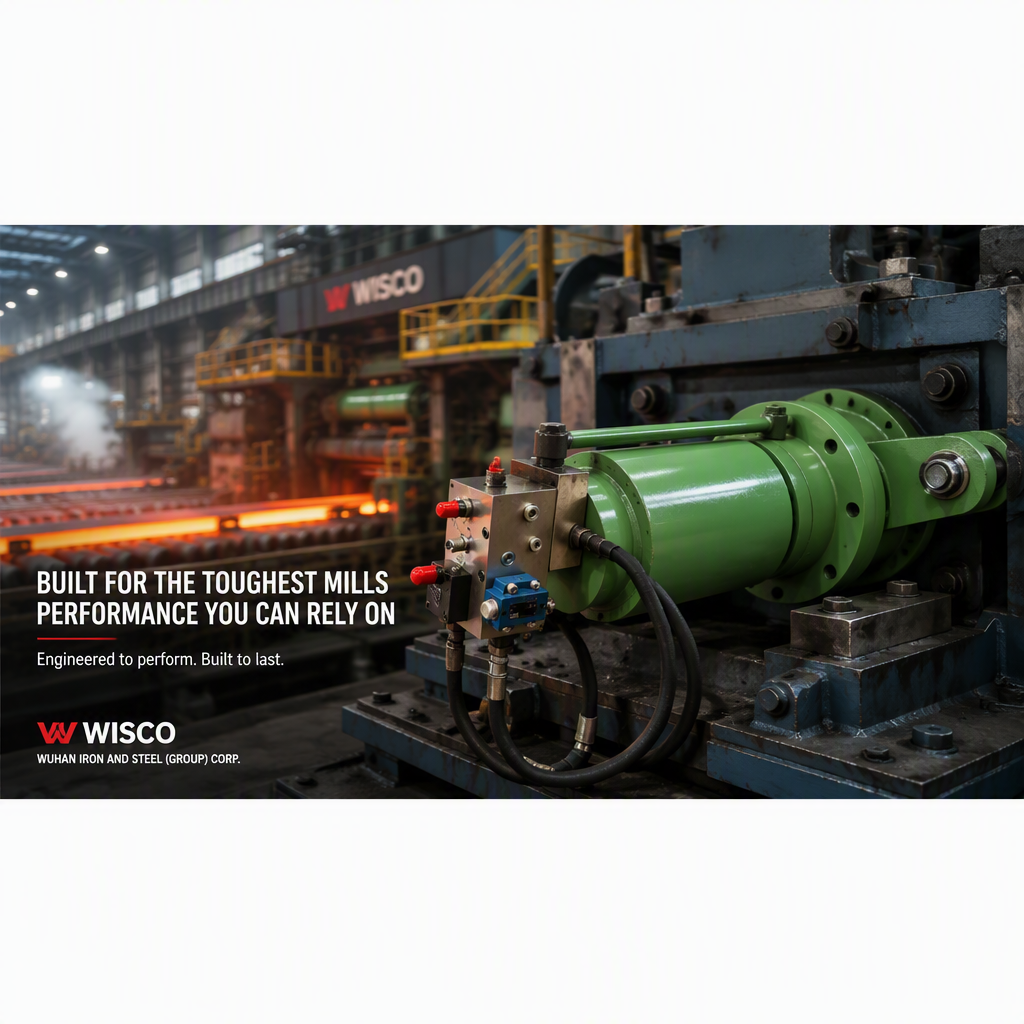 Hydraulic cylinder in steel manufacturing